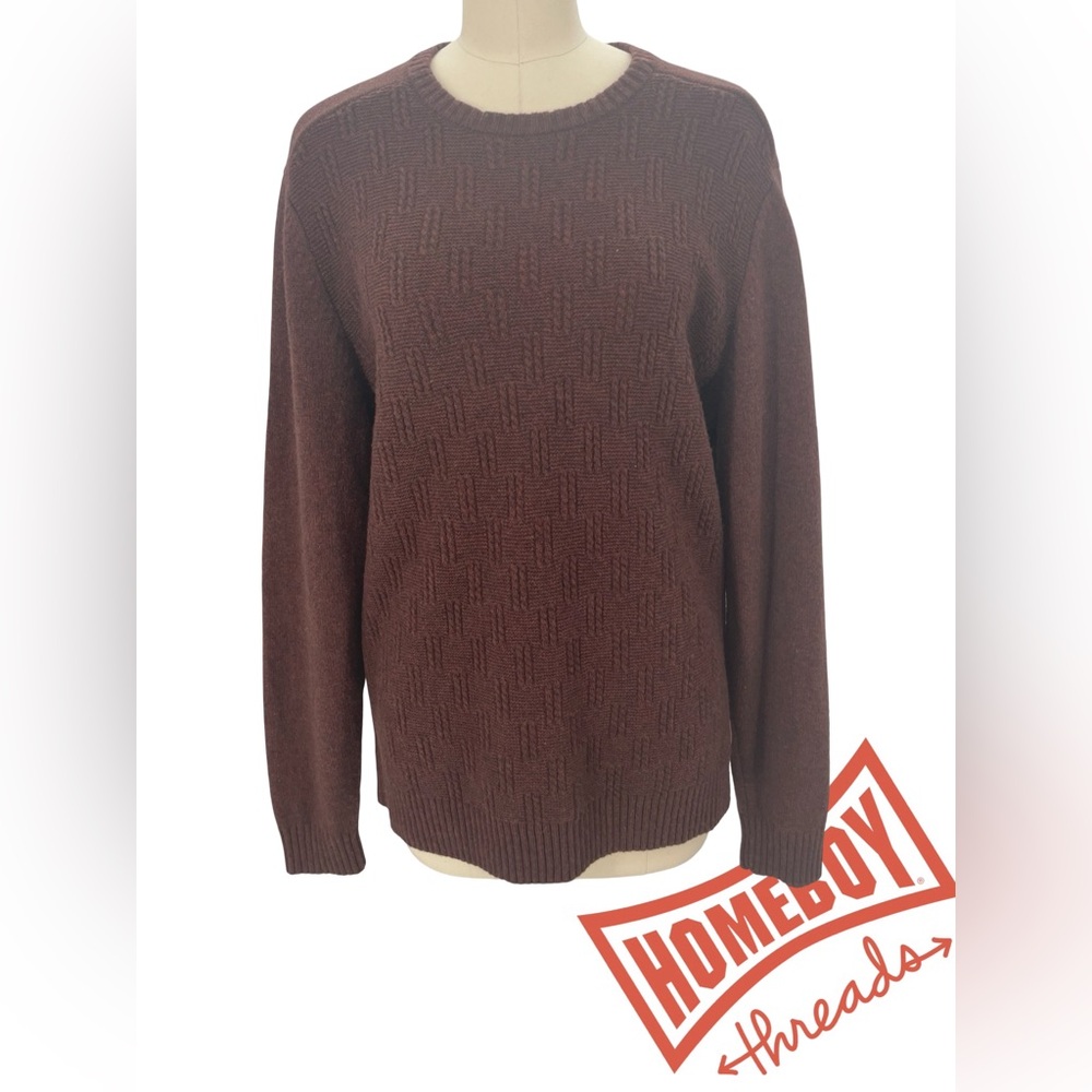 Bakers Men's Dark Brown Crewneck Sweater Size M